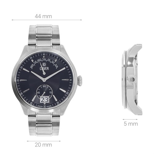 Đồng hồ Cover 44 mm Nam CO171.07 Màu Bạc