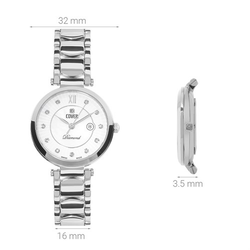 Đồng hồ Cover 32 mm Nữ CO188.02 Màu Bạc