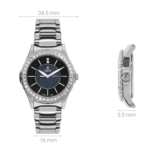 Đồng hồ Cover 34.5 mm Nữ CO191.01 Màu Bạc