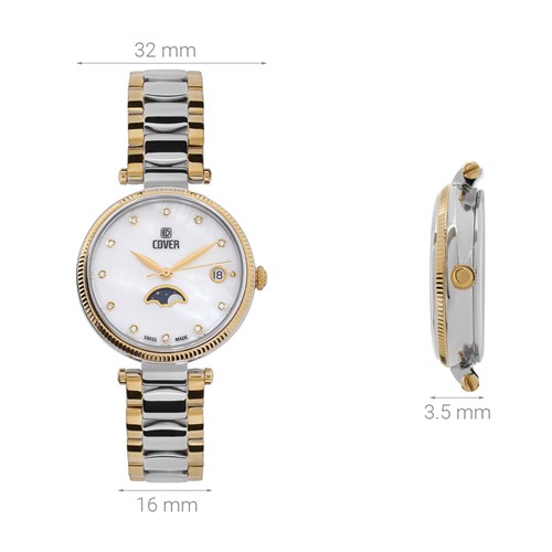 Đồng hồ Cover 32 mm Nữ CO196.02 Màu Bạc