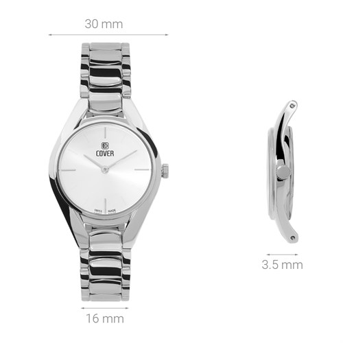 Đồng hồ Cover 30 mm Nữ CO197.01 Màu Bạc