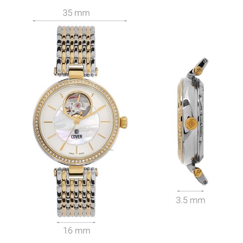 Đồng hồ Cover 35 mm Nữ COA9.02 Màu Vàng