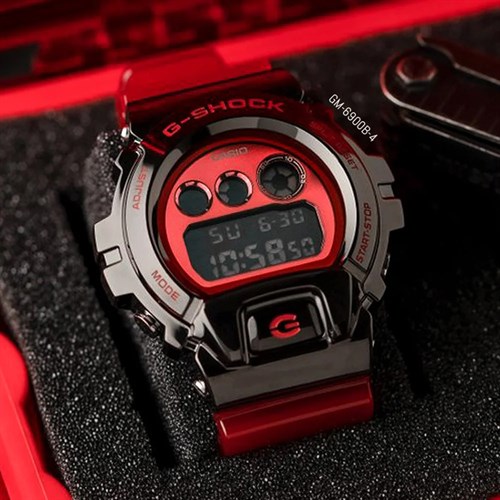Đồng hồ G-Shock G-Steel 49.7 mm Nam GM-6900B-4DR Màu Đỏ