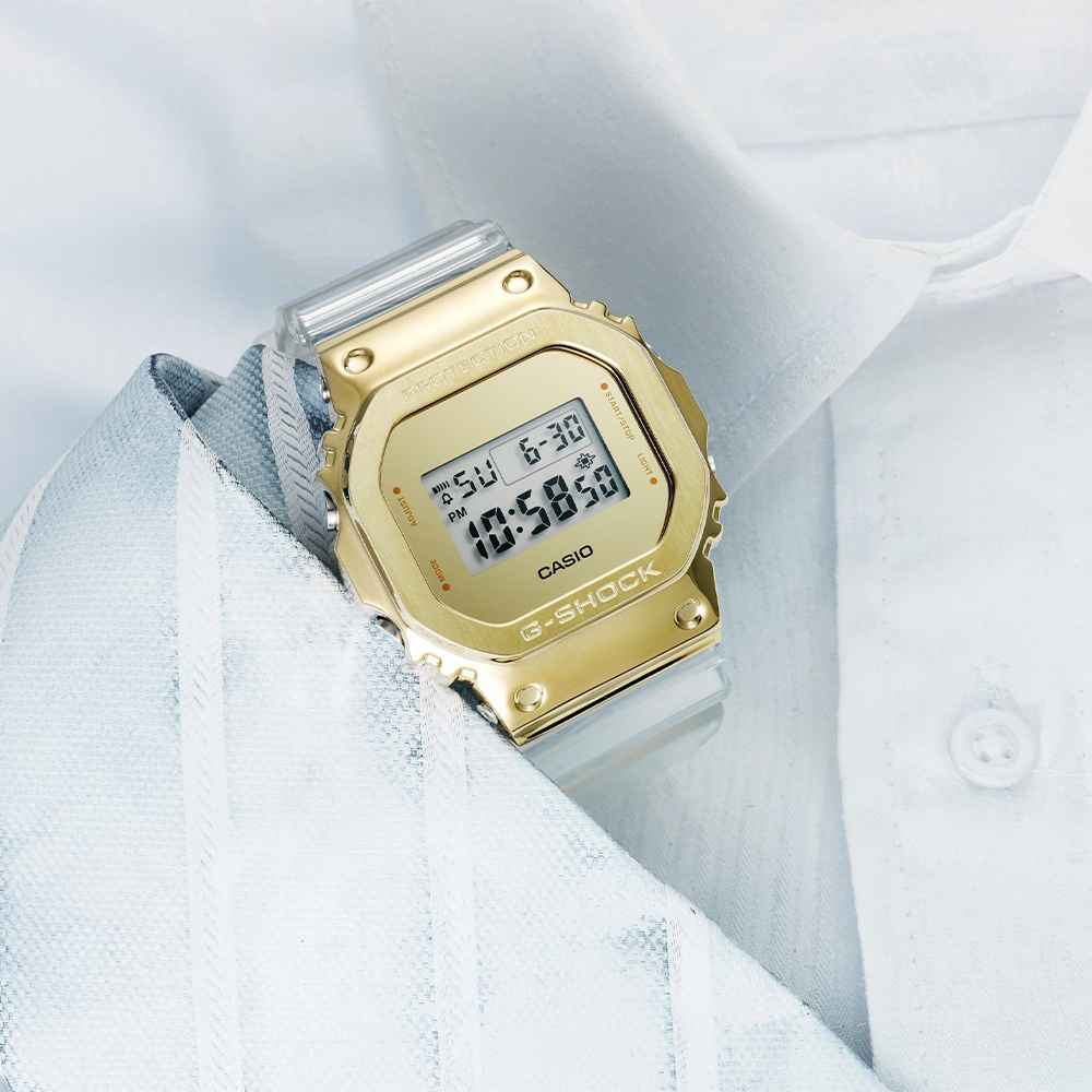 Đồng hồ G-Shock G-Steel 43.2 mm Nam GM-5600SG-9DR Màu Trắng