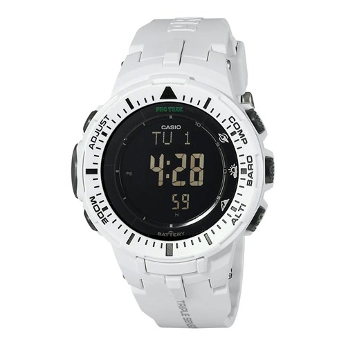 Đồng hồ Casio Protrek 47 mm Nam PRG-300-7DR Màu Trắng
