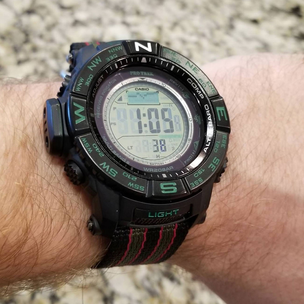 Đồng hồ Casio Protrek 52.3 mm Nam PRW-S3500-1DR Màu Đen