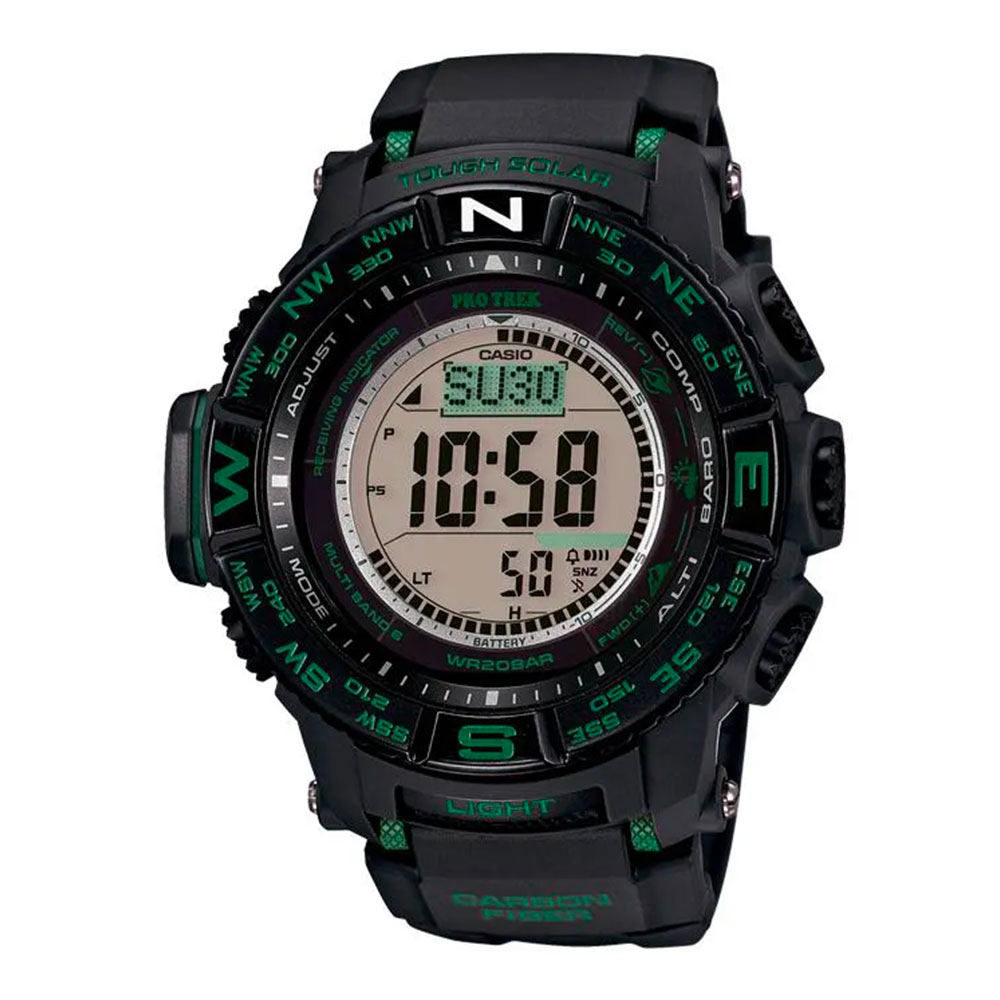 Đồng hồ Casio Protrek 52.3 mm Nam PRW-S3500-1DR Màu Đen