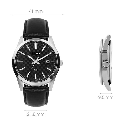 Đồng hồ Casio 41 mm Nam MTP-VD03L-1AUDF Màu Đen
