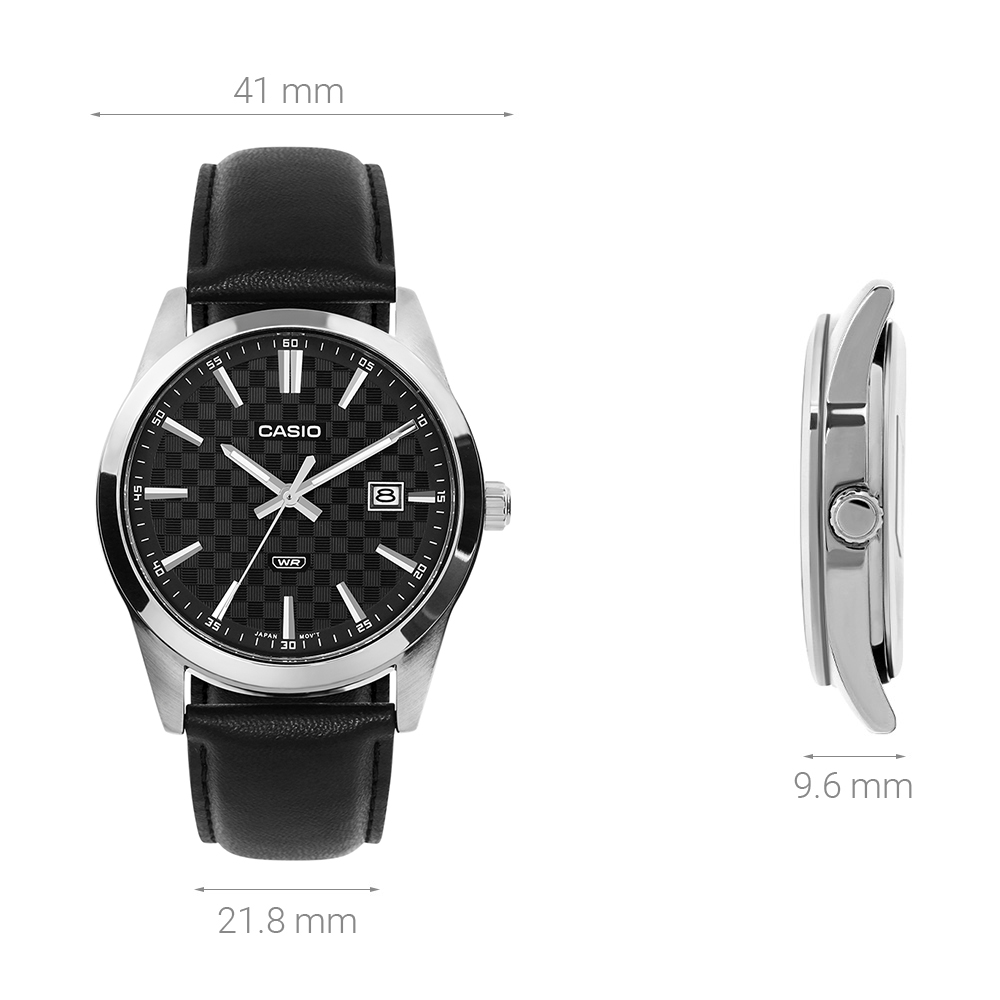 Đồng hồ Casio Timeless 41 mm Nam MTP-VD03L-1AUDF Màu Đen