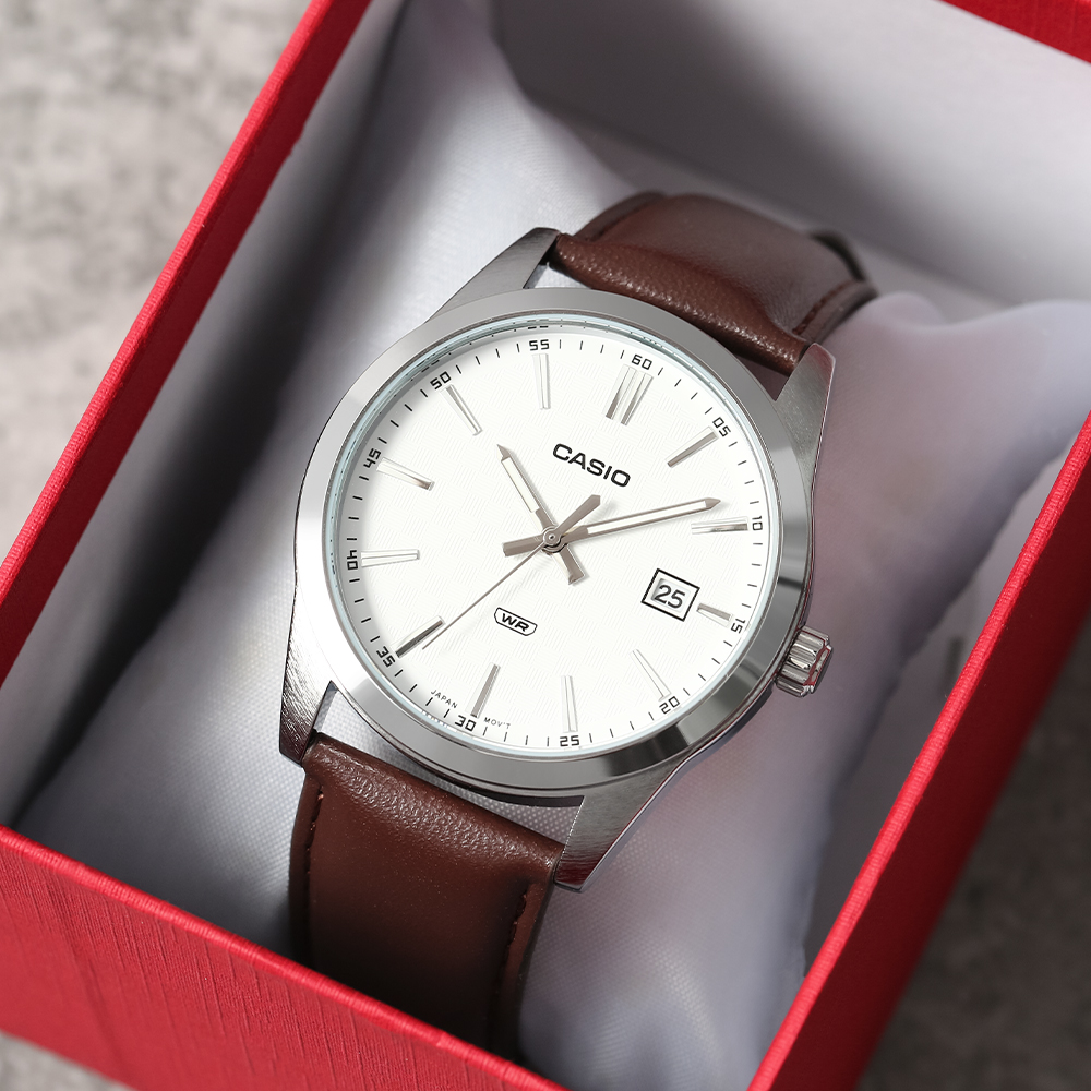 Đồng hồ Casio Timeless 41 mm Nam MTP-VD03L-5AUDF