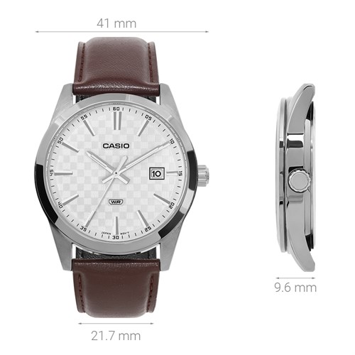 Đồng hồ Casio Timeless 41 mm Nam MTP-VD03L-5AUDF Màu Nâu