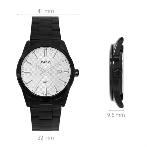 Đồng hồ Casio 41 mm Nam MTP-VD03B-7AUDF Màu Đen