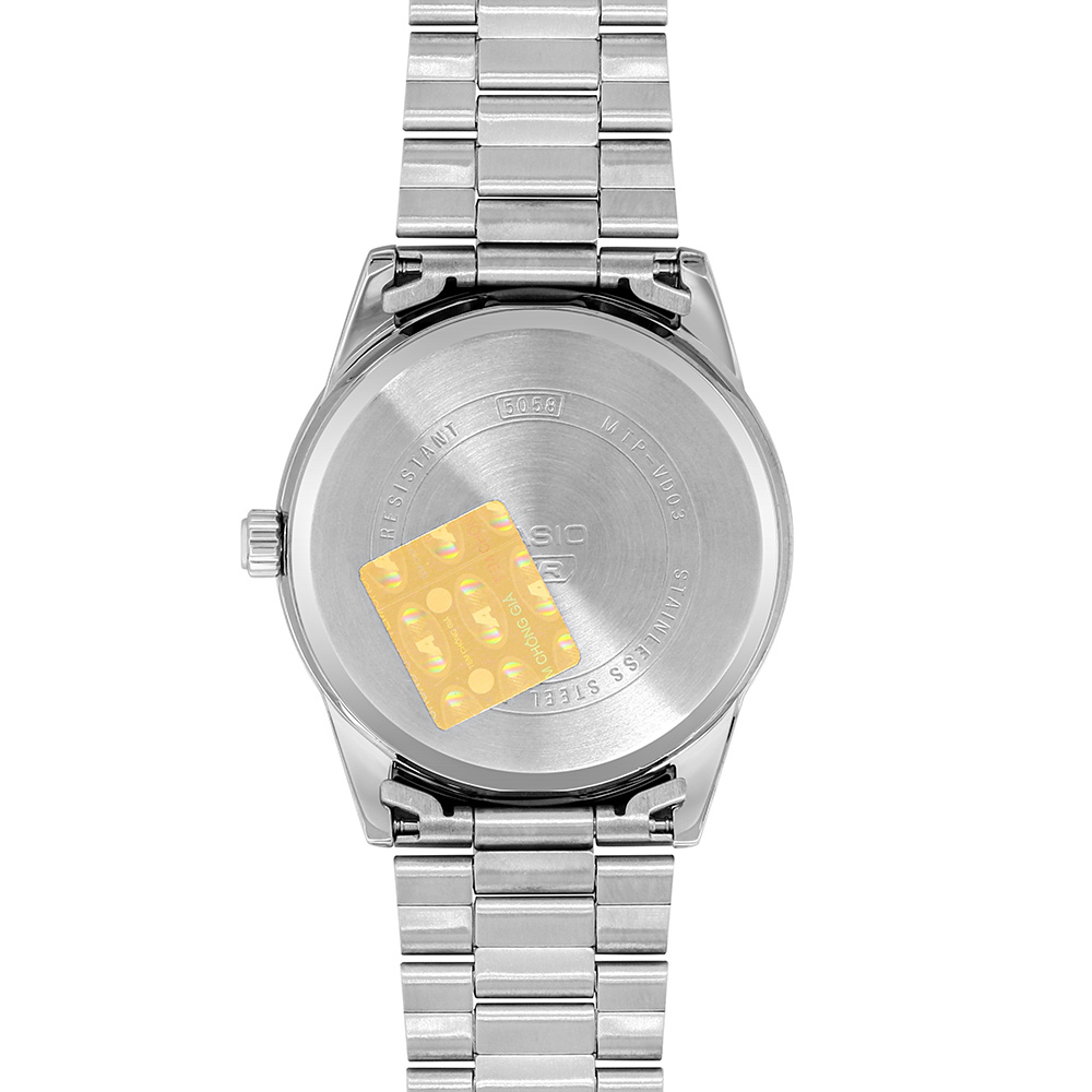 Đồng hồ Casio Timeless 41 mm Nam MTP-VD03D-7AUDF Màu Bạc