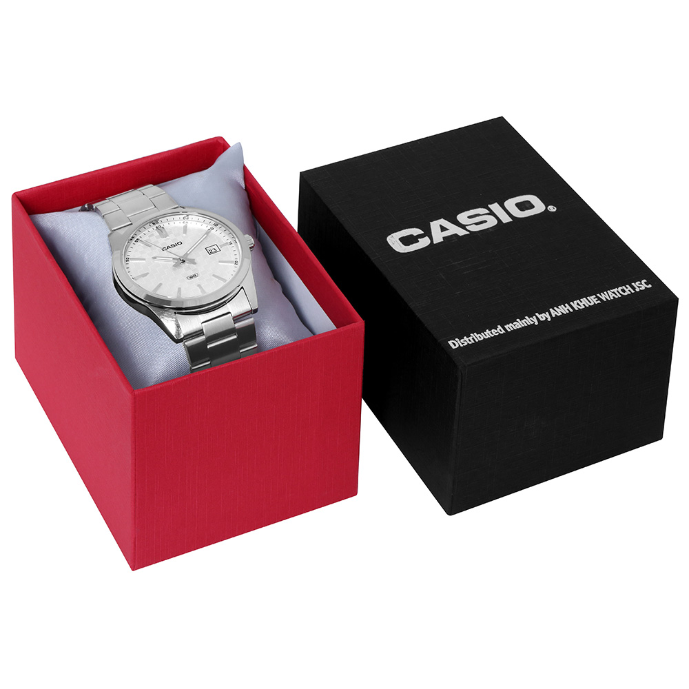 Đồng hồ Casio Timeless 41 mm Nam MTP-VD03D-7AUDF Màu Bạc