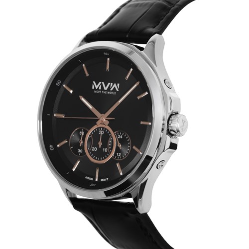Đồng hồ MVW Sport 43 mm Nam ML074-01 Màu Đen