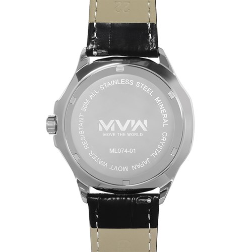 Đồng hồ MVW Sport 43 mm Nam ML074-01 Màu Đen