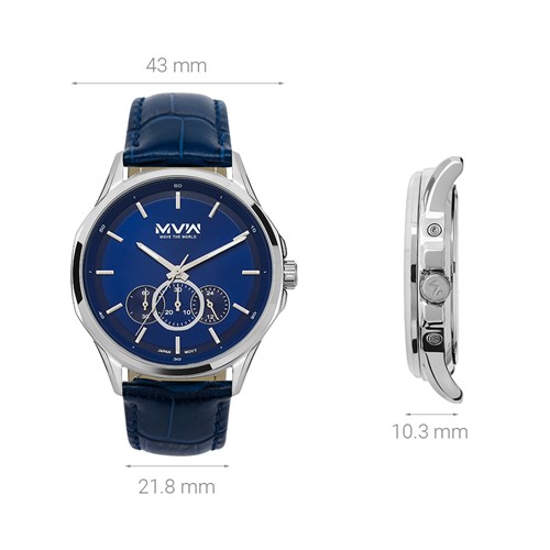 Đồng hồ MVW Sport 43 mm Nam ML074-03 Màu Xanh