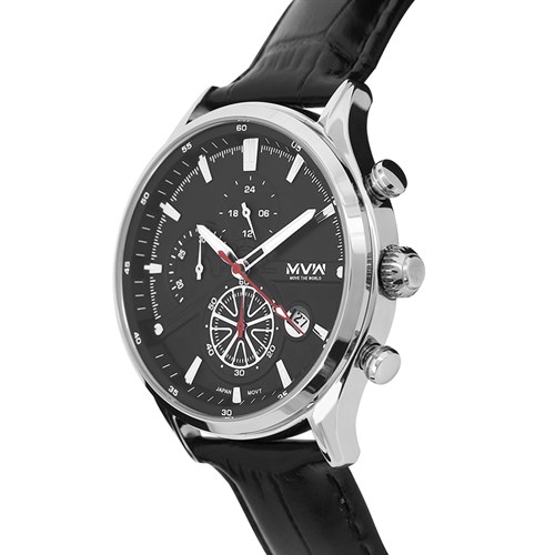 Đồng hồ MVW Sport 43 mm Nam ML075-01 Màu Đen