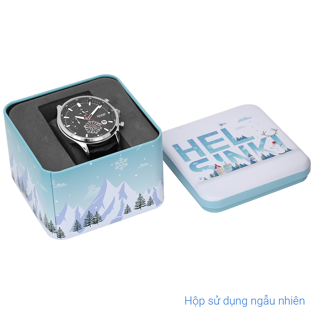 Đồng hồ MVW Sport 43 mm Nam ML075-01 Màu Đen