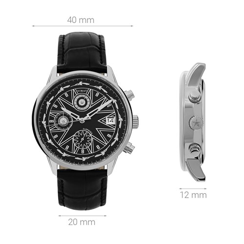 Đồng hồ ViWat Tinh Hoa 40 mm Nam V9.W1019A Màu Đen