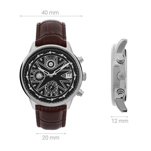 Đồng hồ ViWat Tinh Hoa 40 mm Nam V9.W1019B Màu Nâu