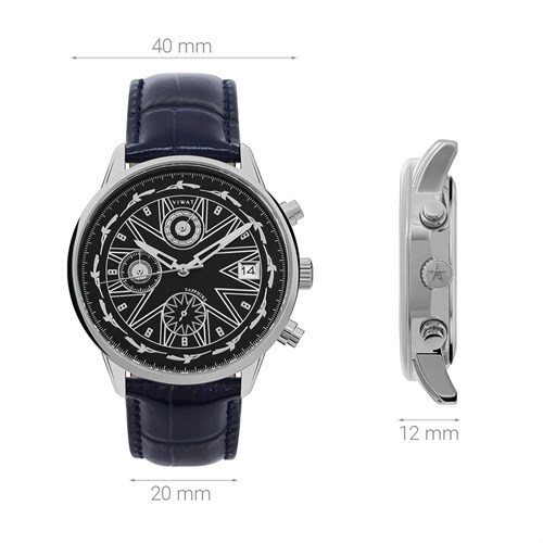 Đồng hồ ViWat Tinh Hoa 40 mm Nam V9.W1019C Màu Xanh Dương