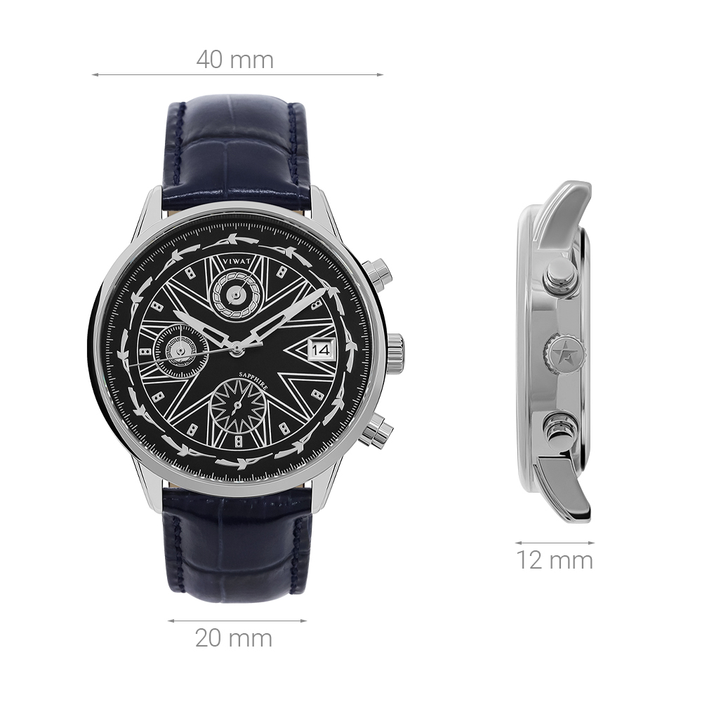 Đồng hồ ViWat Tinh Hoa 40 mm Nam V9.W1019C - 6