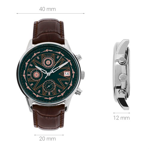 Đồng hồ ViWat Tinh Hoa 40 mm Nam V9.W1029B Màu Nâu