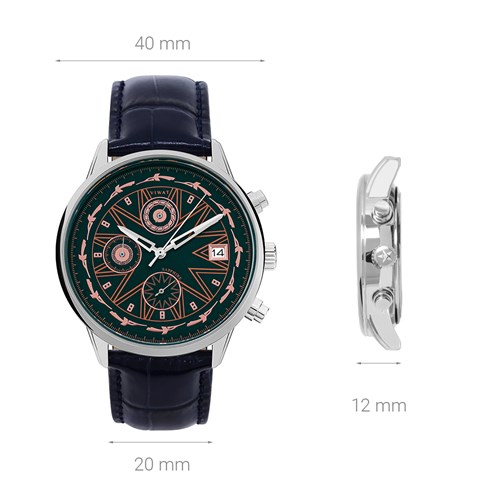 Đồng hồ ViWat Tinh Hoa 40 mm Nam V9.W1029C Màu Xanh Dương