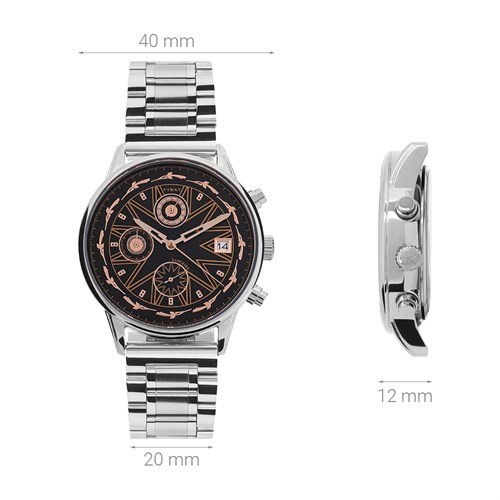 Đồng hồ ViWat Tinh Hoa 40 mm Nam V9.W1079D Màu Bạc