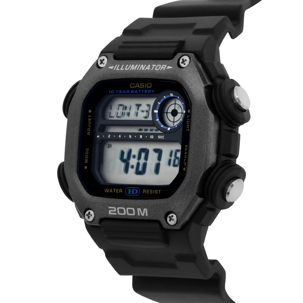 Đồng hồ Casio Timeless 50.5 × 50.4 mm Nam DW-291HX-1AVDF Màu Đen