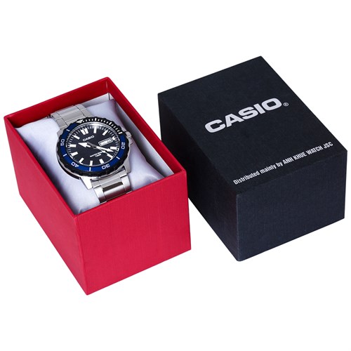 Đồng hồ Casio 45.5 mm Nam MTD-125D-1A2VDF Màu Bạc
