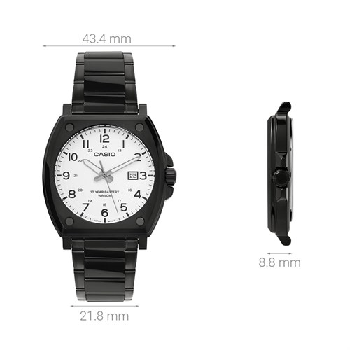 Đồng hồ Casio 43.4 mm Nam MTP-E715D-7AVDF Màu Đen