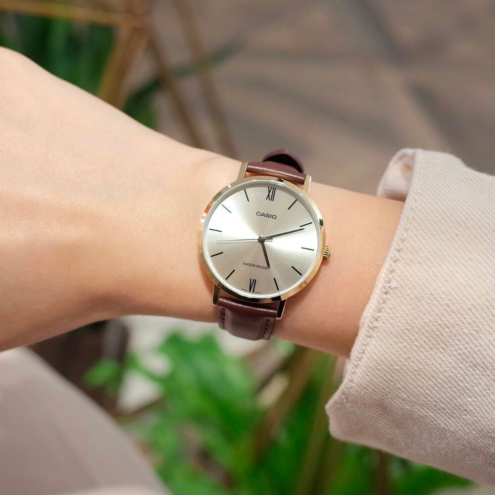 Đồng hồ Casio 34 mm Nữ LTP-VT01GL-9BUDF-11