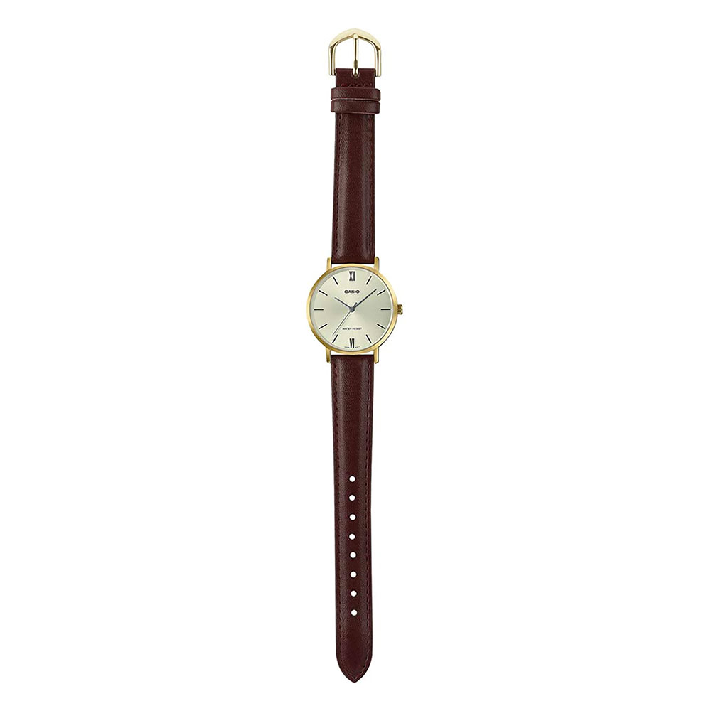 Đồng hồ Casio Timeless 34 mm Nữ LTP-VT01GL-9BUDF Màu Nâu