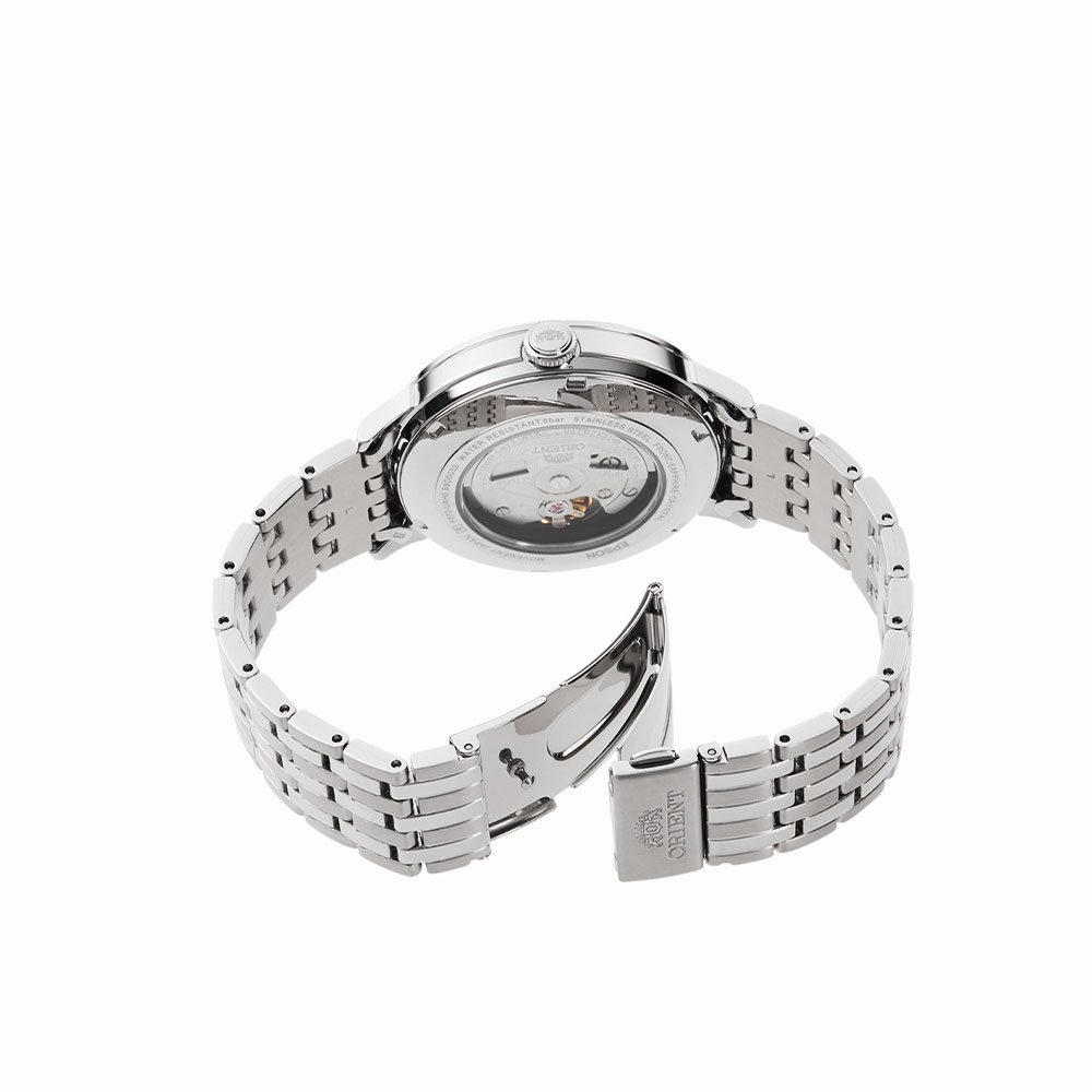 Đồng hồ Orient 42.2 mm Nam RA-AC0J01S10B Màu Bạc