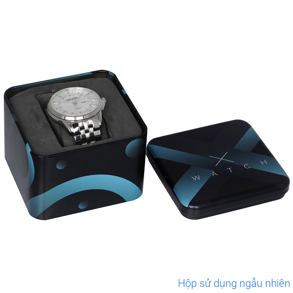Đồng hồ MVW Star 41 mm Nam MSA001-01N Màu Bạc