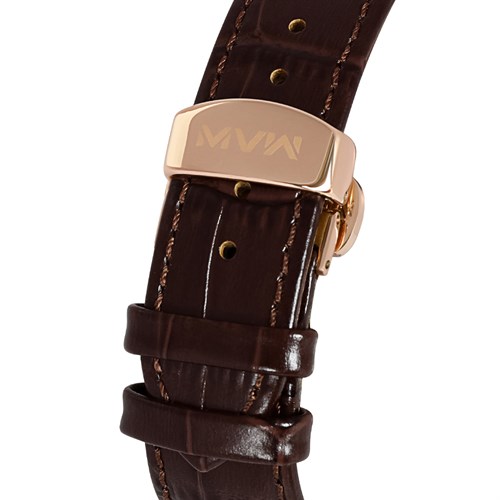 Đồng hồ MVW Star 42 mm Nam MLA005-01N Màu Nâu