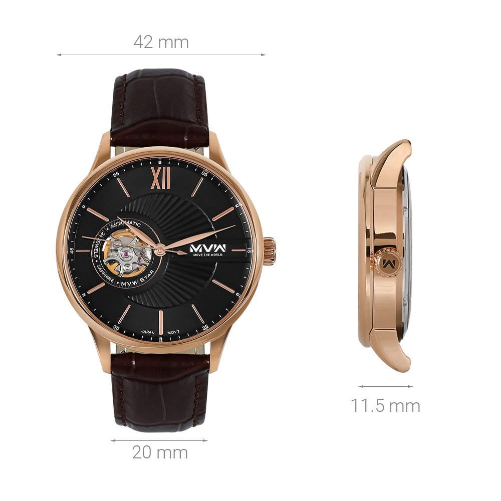 Đồng hồ MVW Star 42 mm Nam MLA005-01N - 7