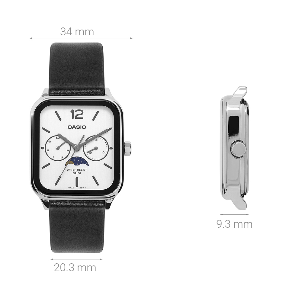 Đồng hồ Casio Timeless 34 mm Nam MTP-M305L-7AVDF Màu Đen