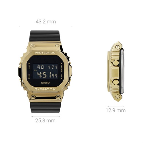 Đồng hồ G-SHOCK 5600 43.2 mm Nam GM-5600G-9DR Màu Đen