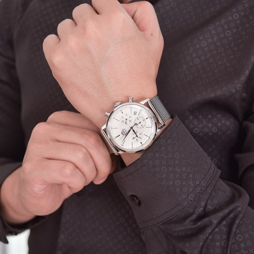 Đồng hồ Orient Classic 42.4 mm Nam RA-KV0402S10B Màu Bạc