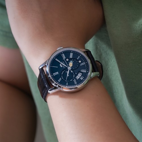 Đồng hồ Orient Sun & Moon 42.5 mm Nam RA-AK0010B10B Màu Đen