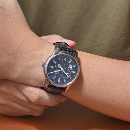 Đồng hồ Orient Sun & Moon 42.5 mm Nam RA-AK0011D10B Màu Xanh đen