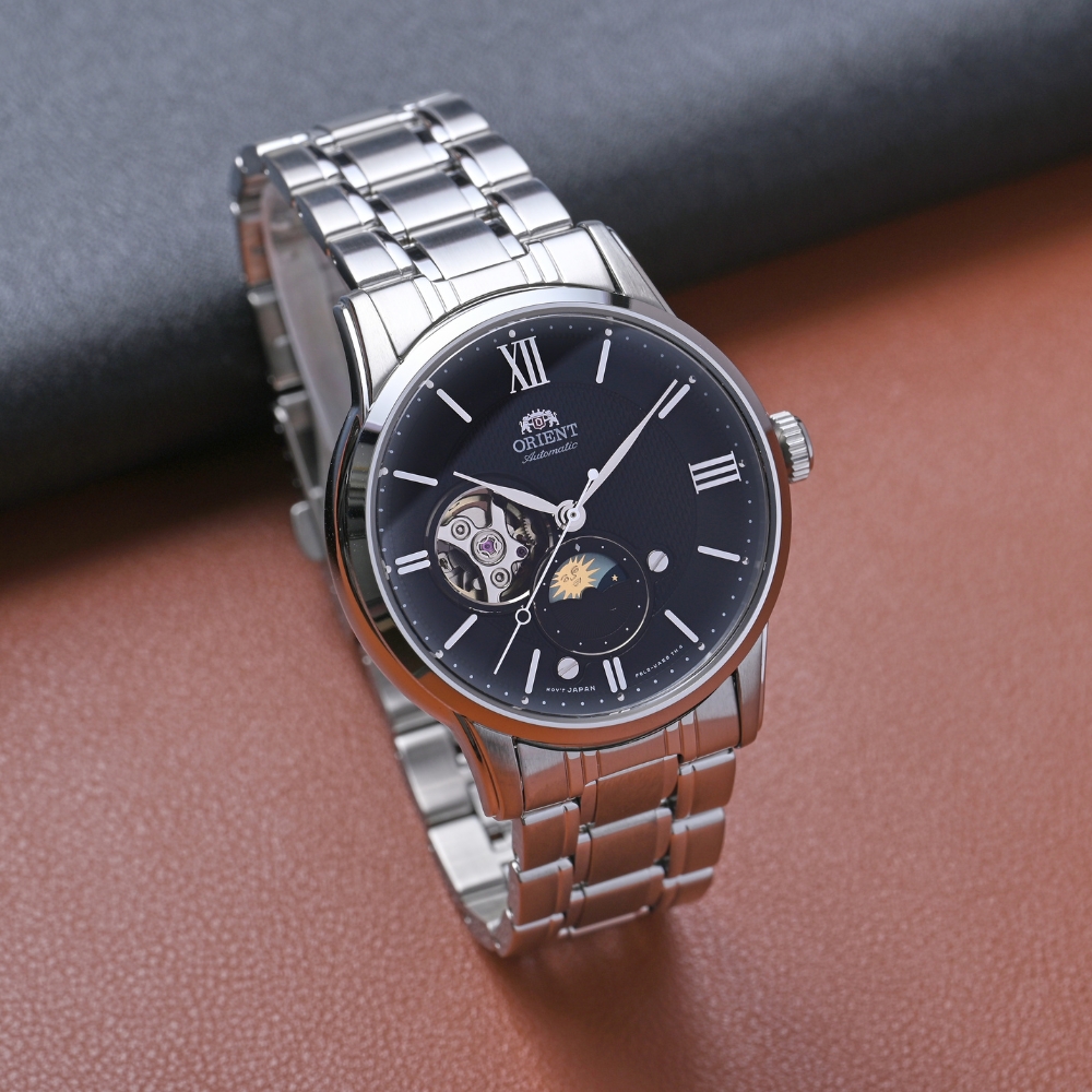 Đồng hồ Orient Sun & Moon 42 mm Nam RA-AS0008B10B - 4