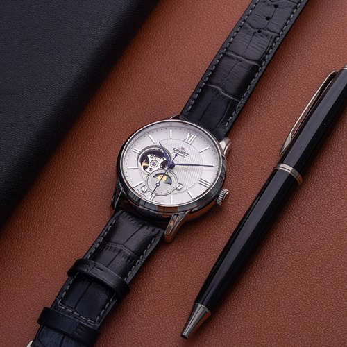 Đồng hồ Orient Sun & Moon 42 mm Nam RA-AS0011S10B Màu Đen