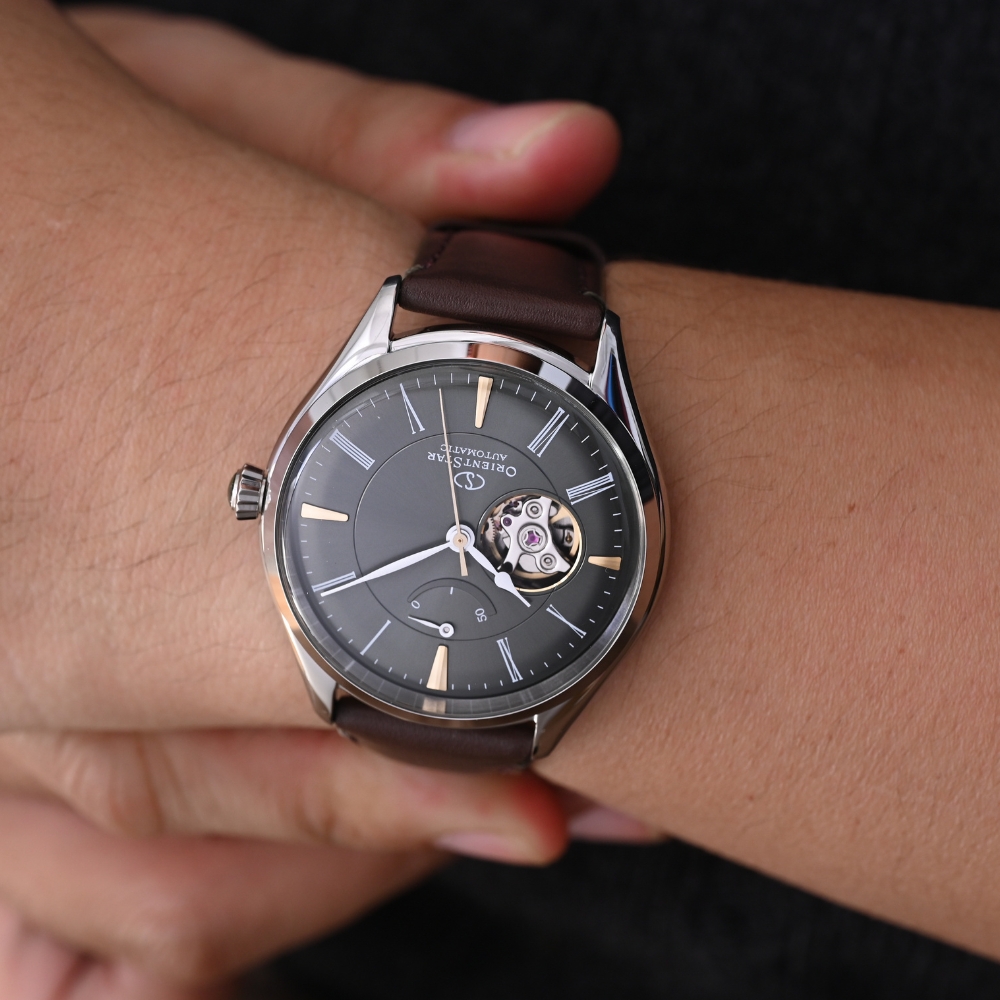 Đồng hồ Orient Star 40.4 mm Nam RE-AT0202E00B Màu Nâu