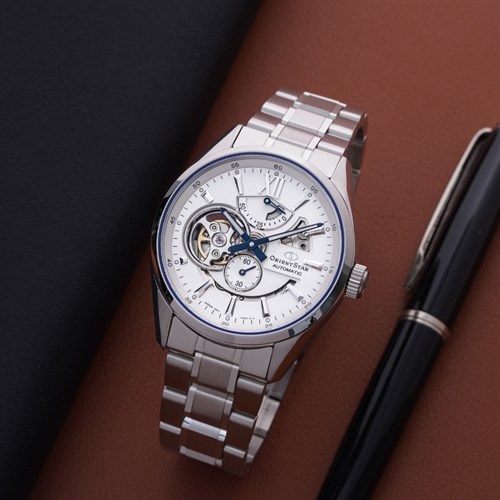 Đồng hồ Orient Star 41 mm Nam RE-AV0113S00B Màu Bạc