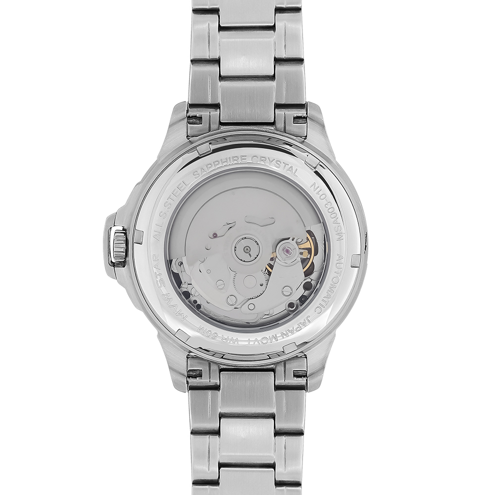 Đồng hồ MVW Star 41 mm Nam MSA003-03N Màu Bạc