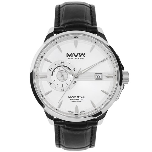 Đồng hồ MVW Star 42 mm Nam MLA001-02N Màu Đen